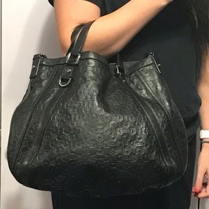 Gucci convertible Abby black leather horseshoe detail #361 FINAL MARKDOWN